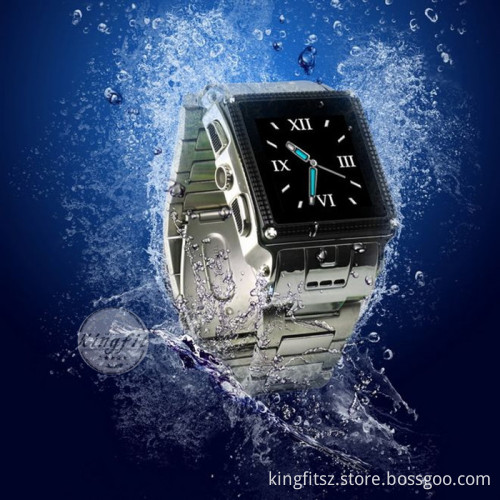 Latest Waterproof GSM Metal Wrist Watch Mobile Phone W818